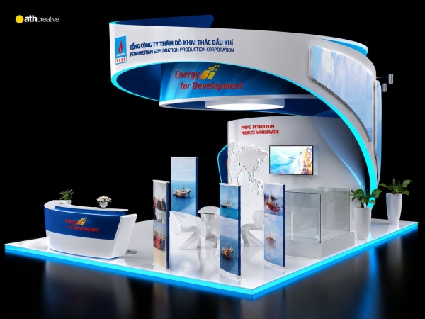 THIẾT KẾ BOOTH TRIỂN LÃM PVEP